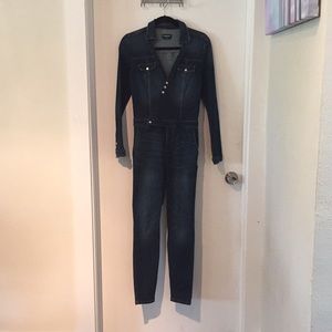 Bebe Long Sleeve Jean Jumper